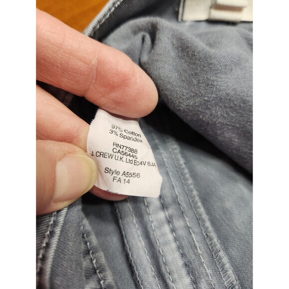 Madewell Gray Mid Rise Fatigues Ankle Zip Skinny Pants Sz 27 - Picture 5 of 8